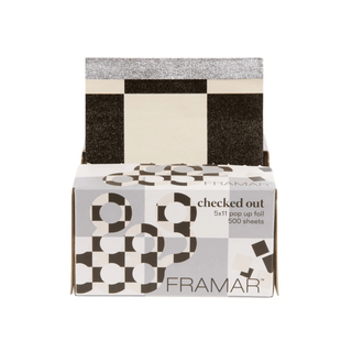 Framar 5x11 Checked - Out Pop - Up Foil 500 Sheets - KAMS BEAUTY