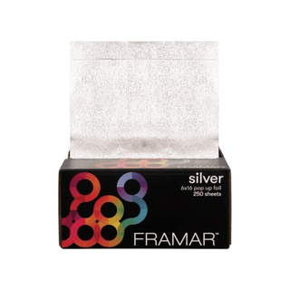 Framar 6x16 Silver Pop - Up Foil 250 Sheets - KAMS BEAUTY