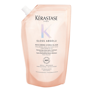Kérastase Gloss Absolu Bain Cream Hydra - Glaze Shampoo Refillable Pouch - 500ml - KAMS BEAUTY