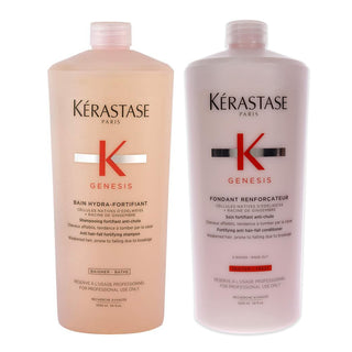 Kérastase Genesis Shampoo & Conditioner for Normal to Oily Hair- 1000ml