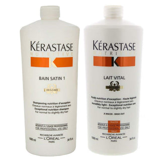 Kérastase Nutritive Shampoo & Conditioner For Very Dry Hair (Fine to Medium)- 1000ml