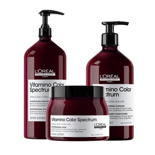 L'Oreal Professionnel Vitamino Color Spectrum Shampoo(1500ml) , Conditioner(750ml) & Mask(500ml)- Trio