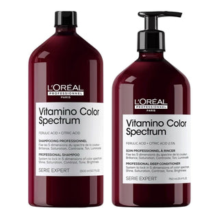 L'Oreal Professionnel Vitamino Color Spectrum Shampoo(1500ml) And Conditioner(750ml)- Duo - KAMS BEAUTY