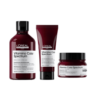L'Oreal Professionnel Vitamino Color Spectrum Shampoo(300ml) , Conditioner(200ml) & Mask(250ml)- Trio - KAMS BEAUTY