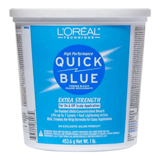 L'Oreal Technique Quick Blue Bleaching Powder- 453g - KAMS BEAUTY