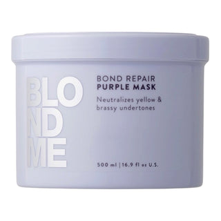Schwarzkopf Blond Me Bond Repair Purple Mask- 500ml - KAMS BEAUTY