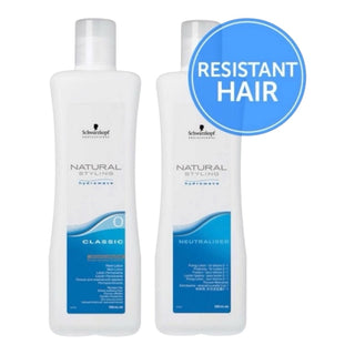 Schwarzkopf Natural Styling No.0 Perm Lotion & Neutraliser Pack- 1000ml - KAMS BEAUTY
