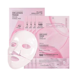 VT Cosmetics – Collagen Reedle Shot 100 2Step Hydrogel Mask- 4 sheets - KAMS BEAUTY
