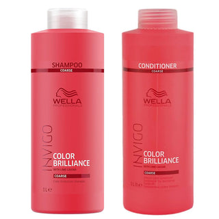 Wella Professionals Invigo Color Brilliance Coarse Shampoo & Conditioner- 1000ml