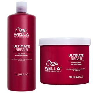 Wella Professionals Ultimate Repair Shampoo (1000ml) & Conditioner (500ml) Duo