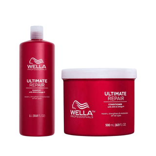 Wella Professionals Ultimate Repair Shampoo (1000ml) & Conditioner (500ml) Duo - KAMS BEAUTY